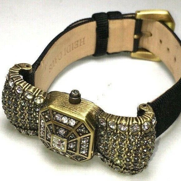 Heidi Daus Swarovski Bow Wristwatch–Needs Battery - Picture 1 of 8